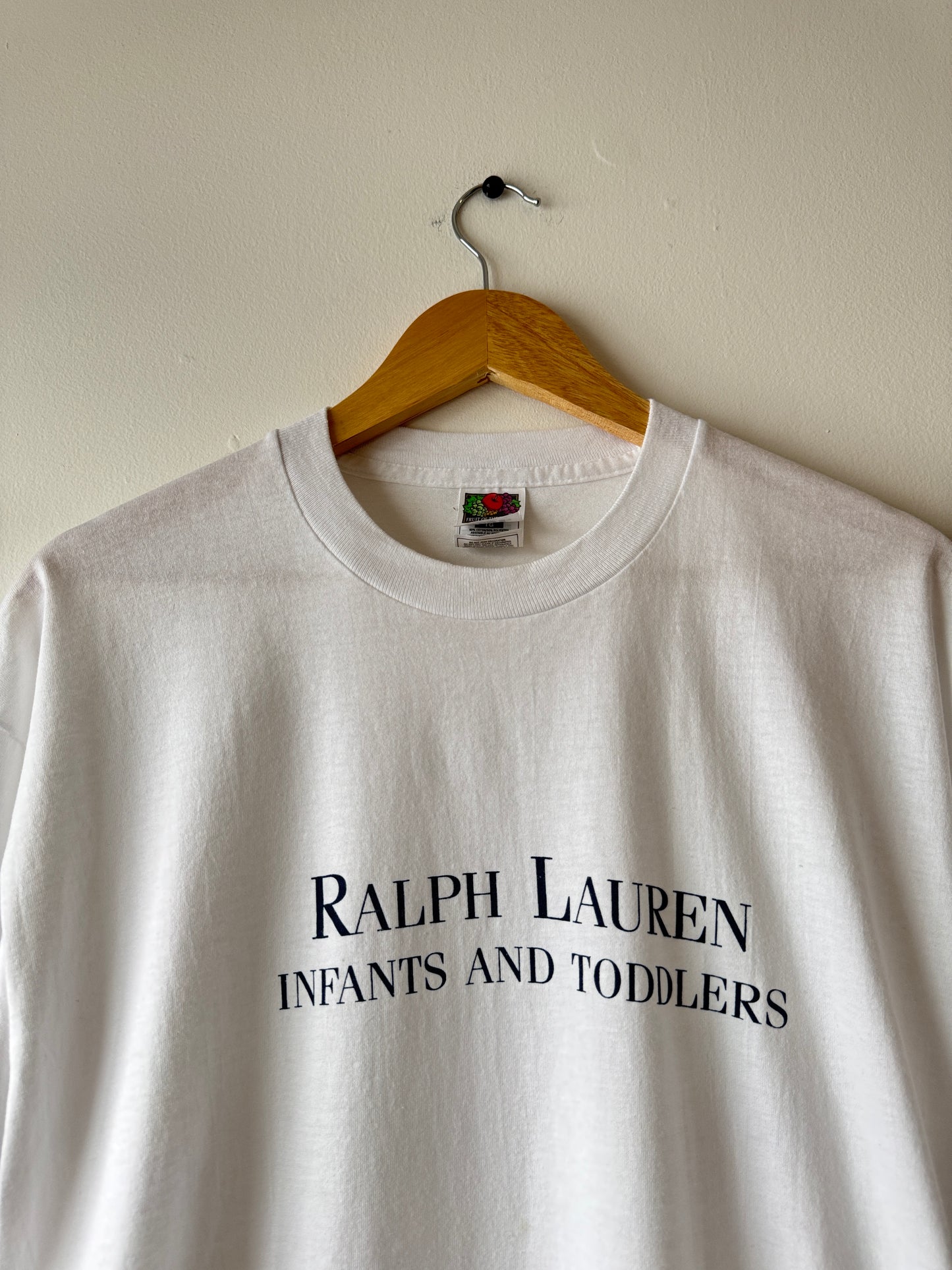 90s Ralph Lauren “Infants and Toddlers” promo tee size XL