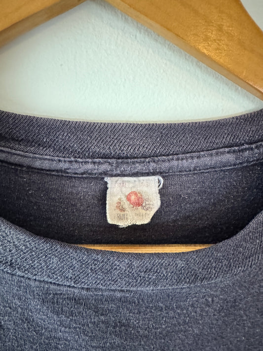 70s FOTL Yamaha Wheels Faded Navy Pocket Tee