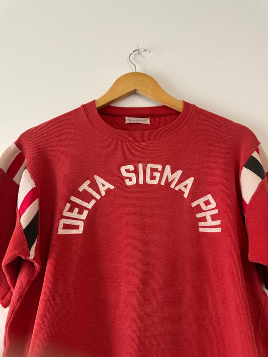 1960s Tri-Color Fraternity Short Sleeve Sweatshirt