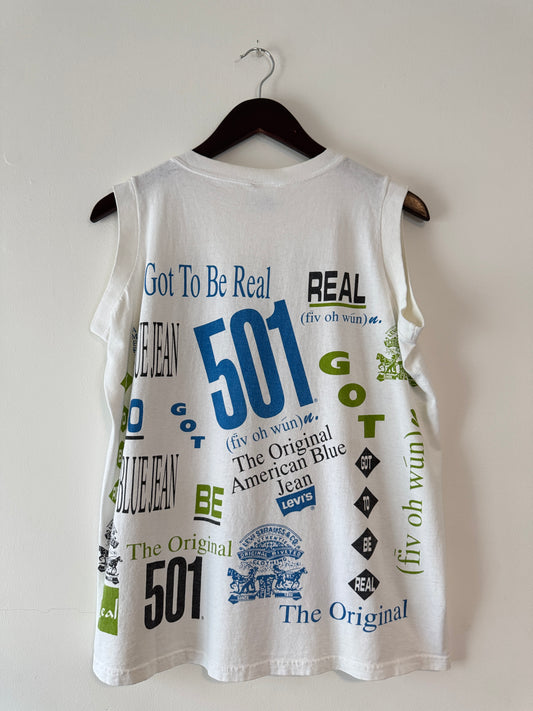 Levis Bootleg 501 All Over Print Tank Top