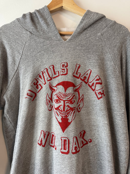 1960s Devil Face Two-tone Double Face Hoodie (L/XL)