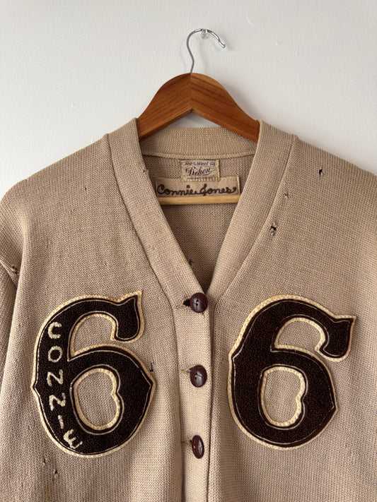 1966 Wool Varsity Cardigan (L)