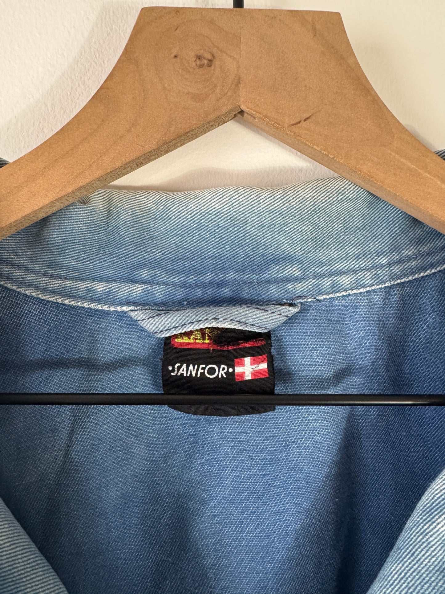 Vintage "Kansas Sanfor" French Faded Blue Smock (XXL)