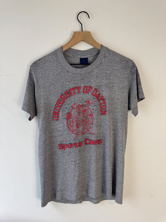 1980s Thrashed Nike Gray Tee (L)