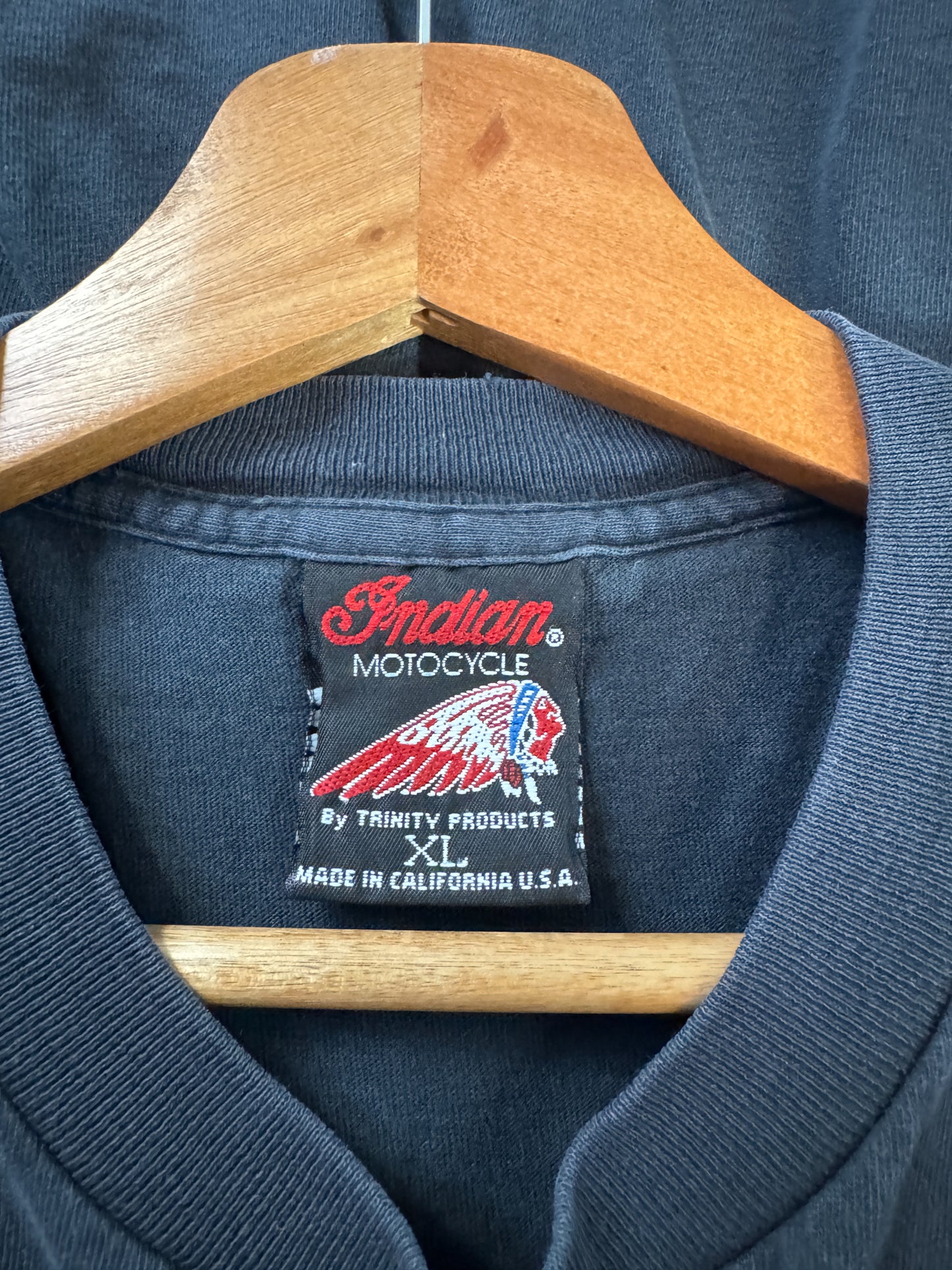 90s Indian Motorcycles Black Tee (XXL)