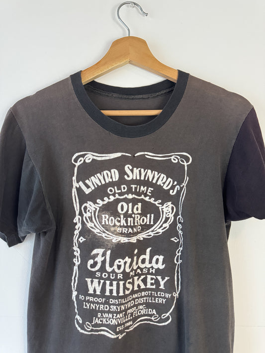 1970s Two Tone Faded Lynyrd Skynyrd Band Tee (S/M)