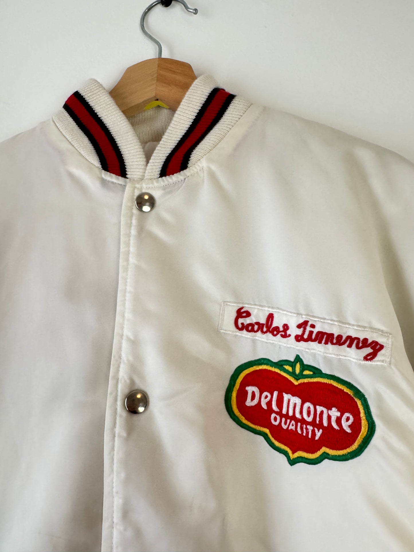 1980s Del Monte Tomatoes Staff Satin Jacket (XL)