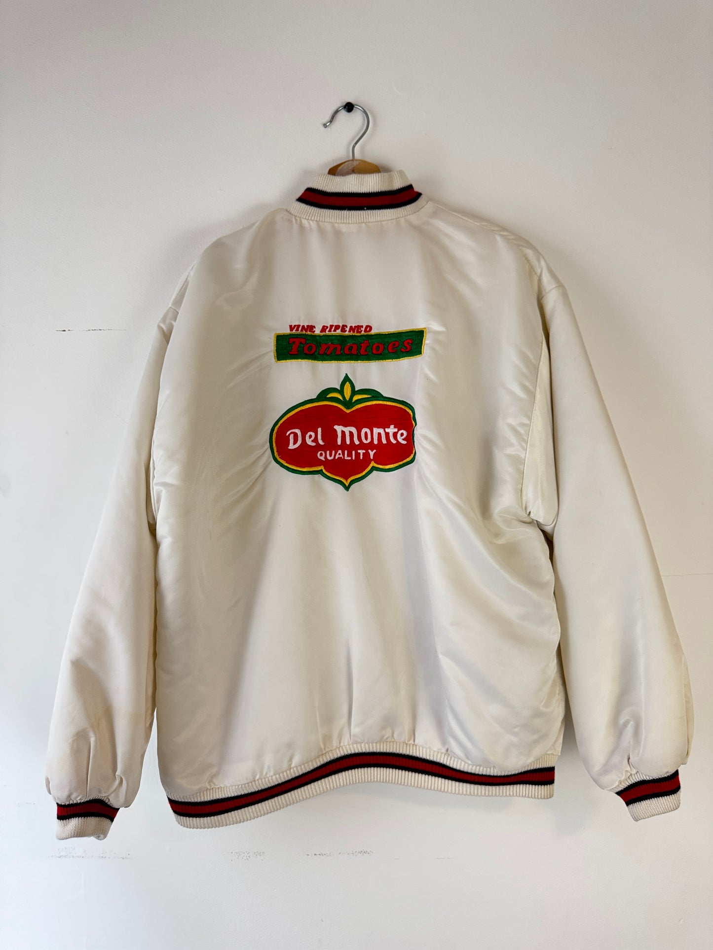 1980s Del Monte Tomatoes Staff Satin Jacket (XL)