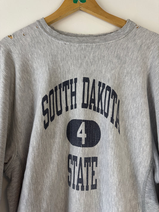 1980s South Dakota State Reverse Weave Warmup Sweatshirt (XXL)