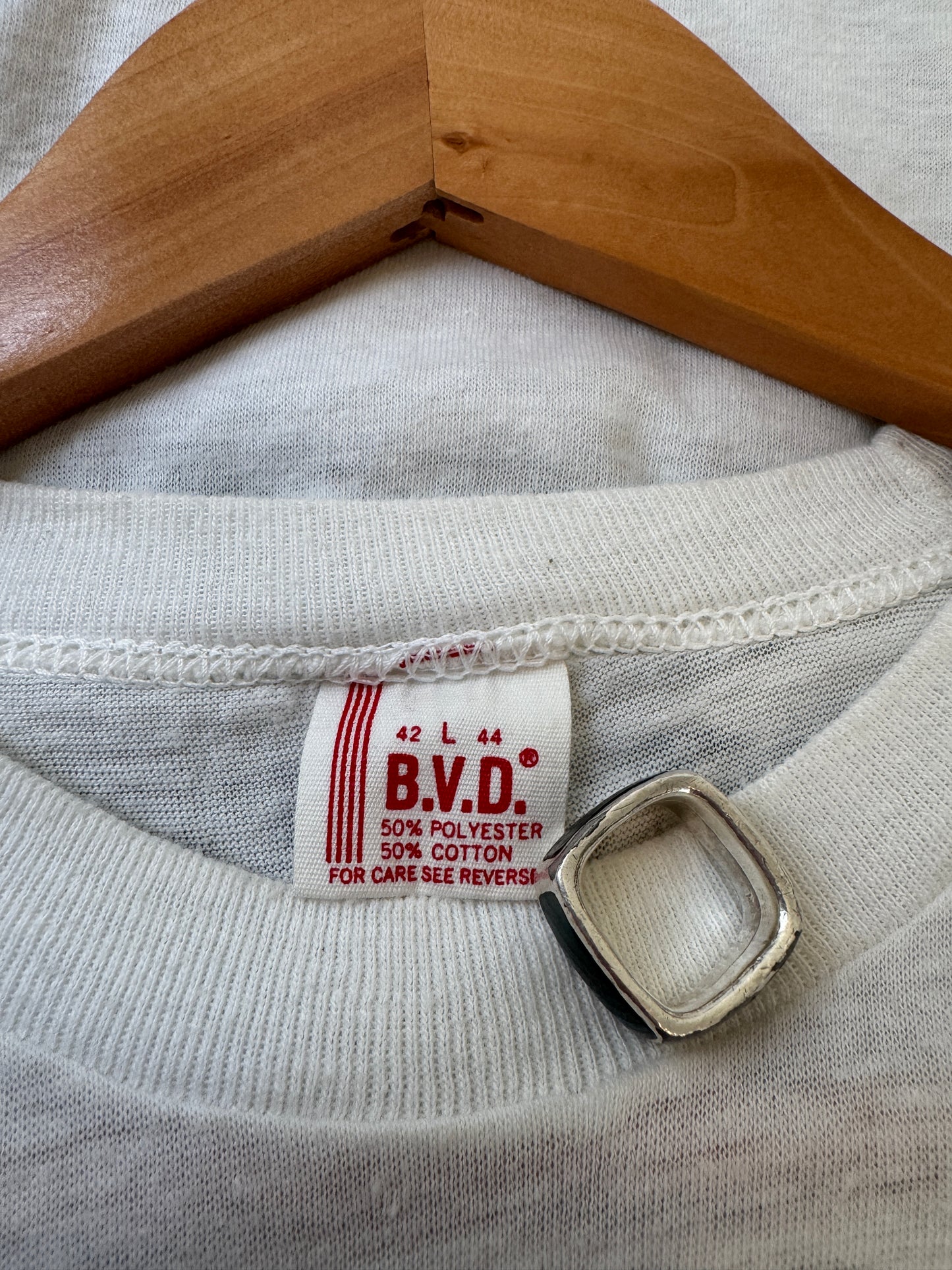 80s BVD "I Want Your Body" Auto Body Tee (L)
