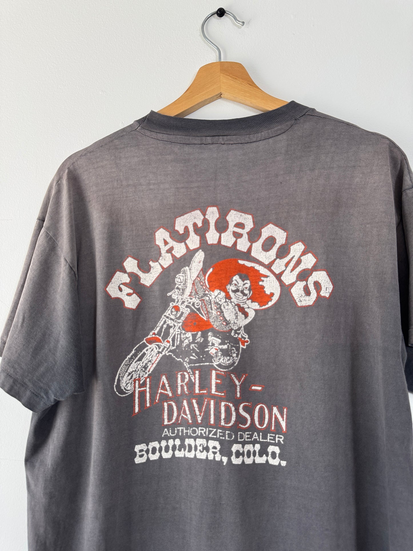 1985 Harley Anniversary Faded Black Tee (XL)