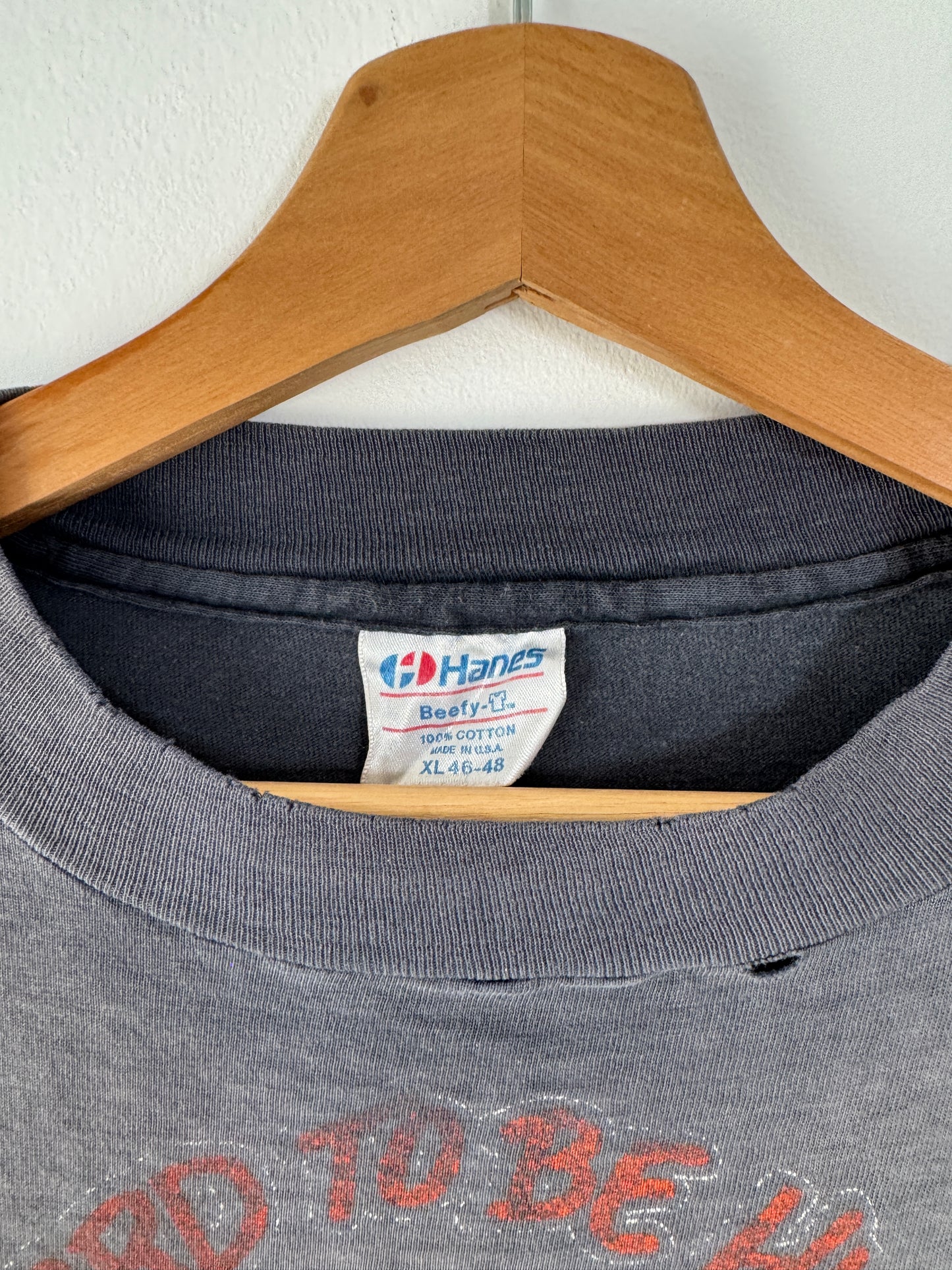 80s Harley "It's Hard To Be Humble" Faded Black Tee (XL)