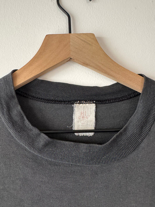 70s Thrashed "Establishment MC" Black Pocket Tee (M)