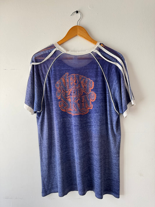 70s Budweiser "Next Of Skin" Paper Thin Faded Tee (L)