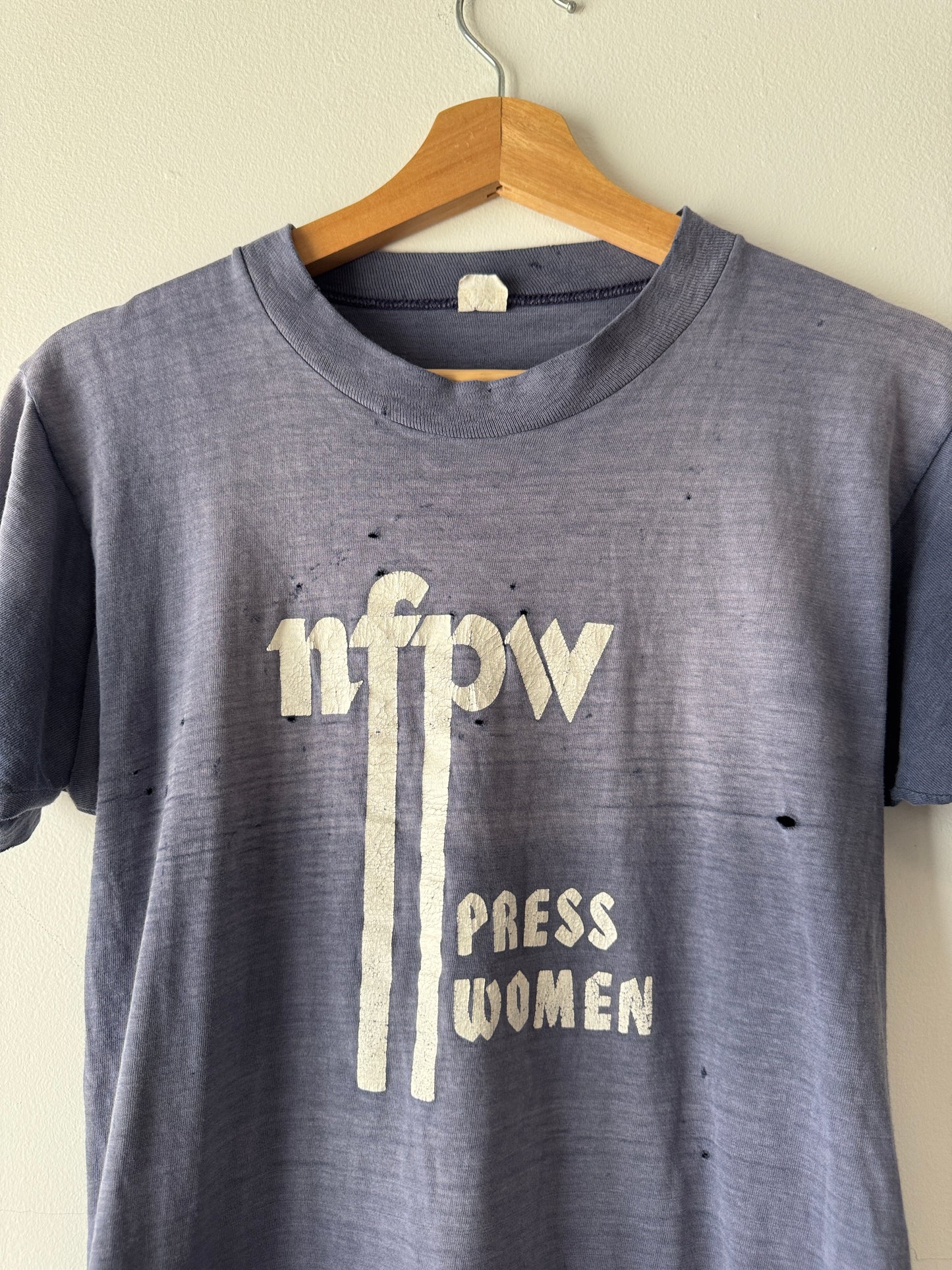 70s Mayo Spruce NFPW Press Women Faded Tee (S)