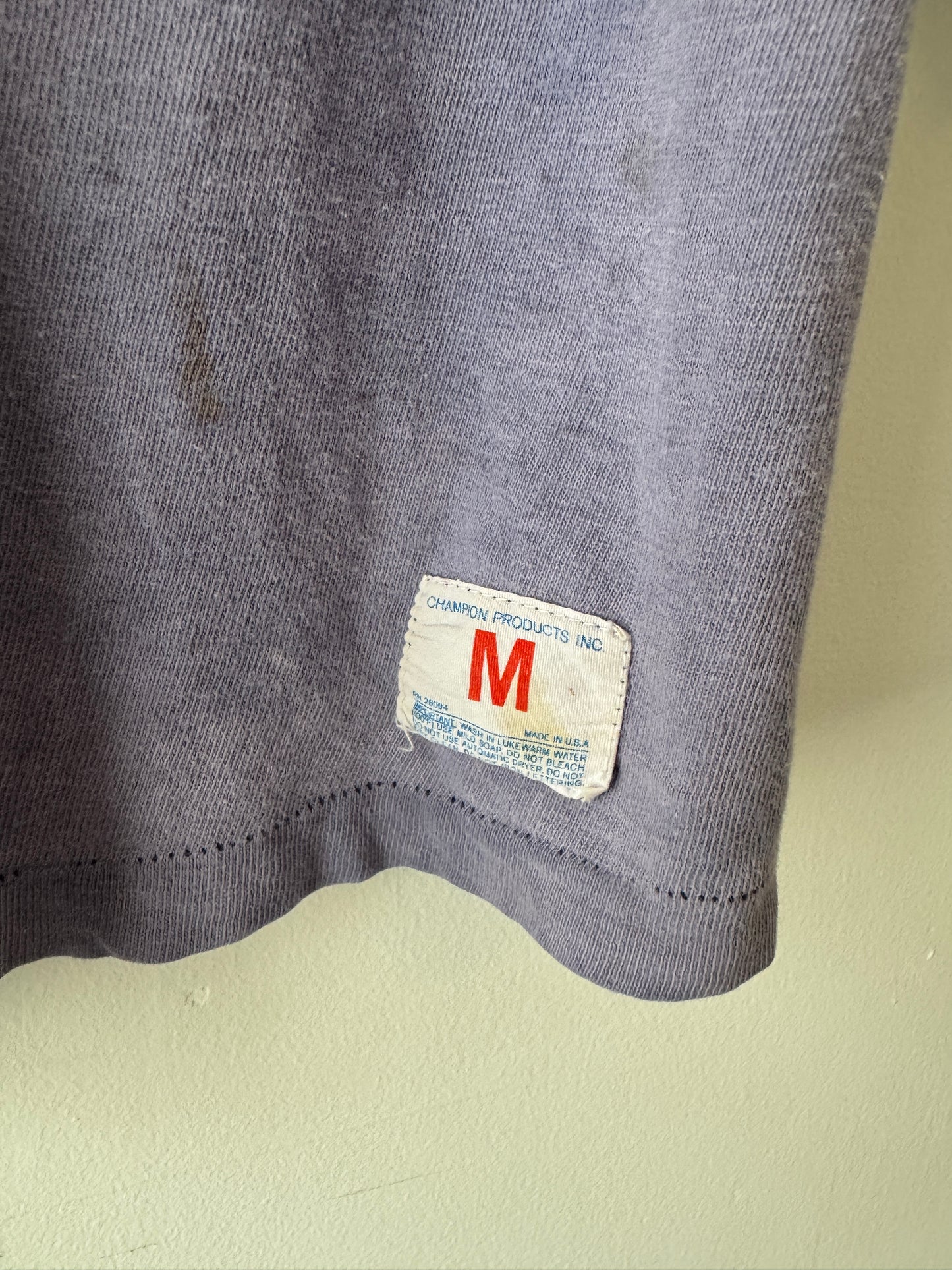 70s Champion Notre Dame Extremely Faded Cotton Jersey (M)