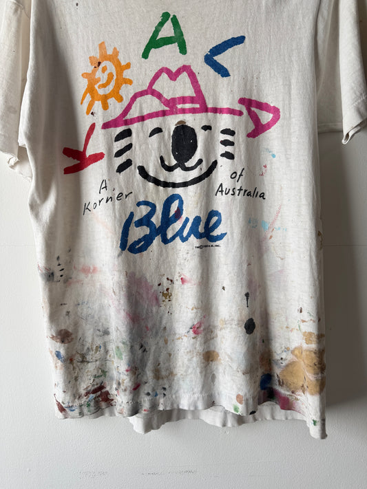 80s Thrashed + Painted Koala Tee (M)