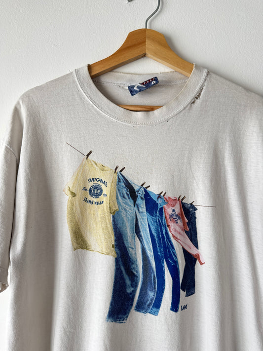 90s Lee Jeans Denim Promo Tee (L)