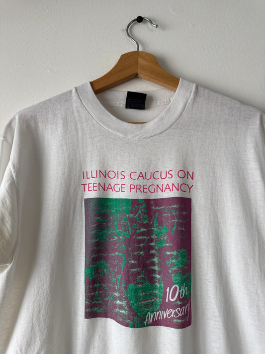 90s Illinois Caucus On Teenage Pregnancy Tee (M)