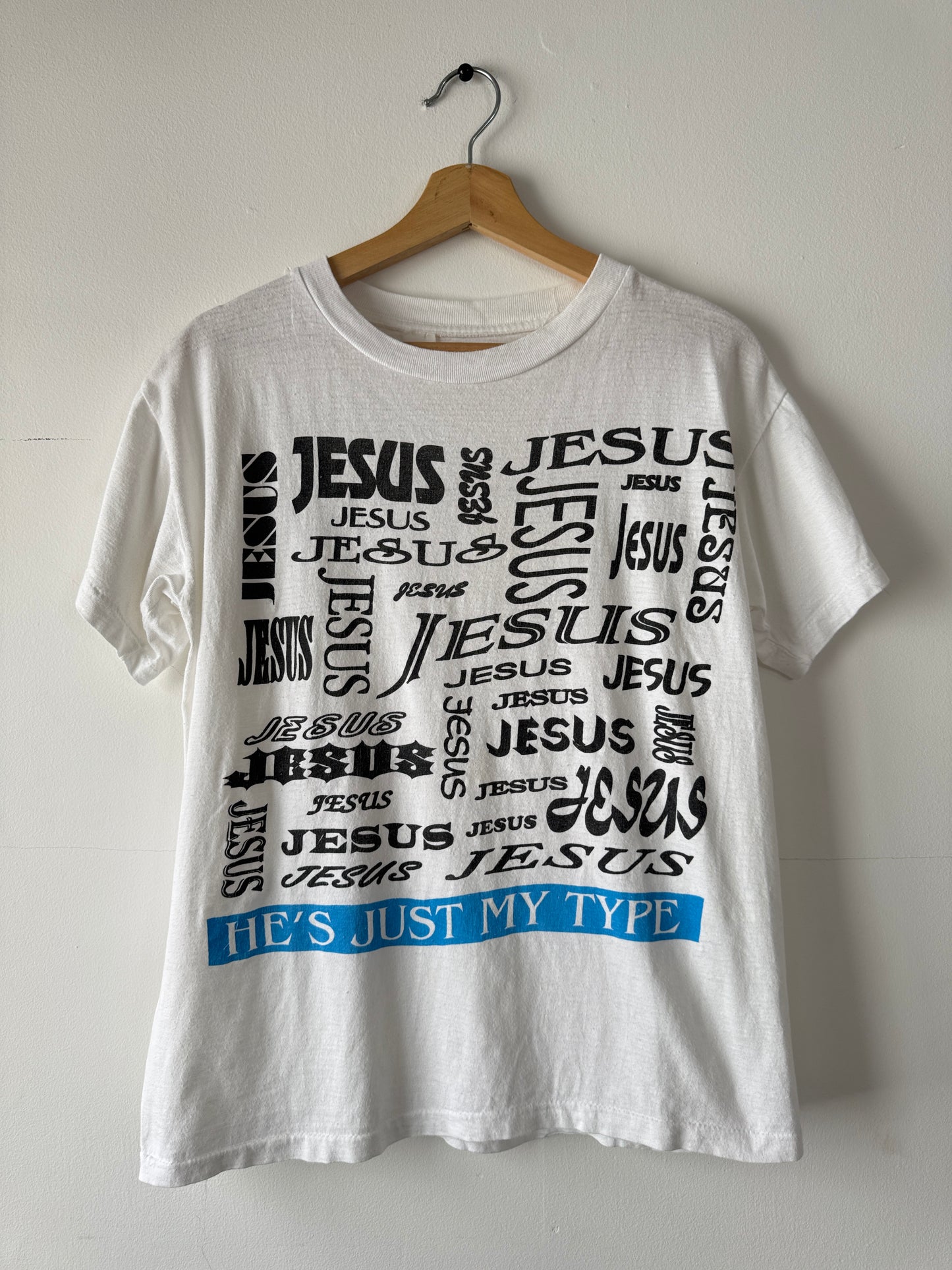 90s Jesus He's Just My Type Tee (L)
