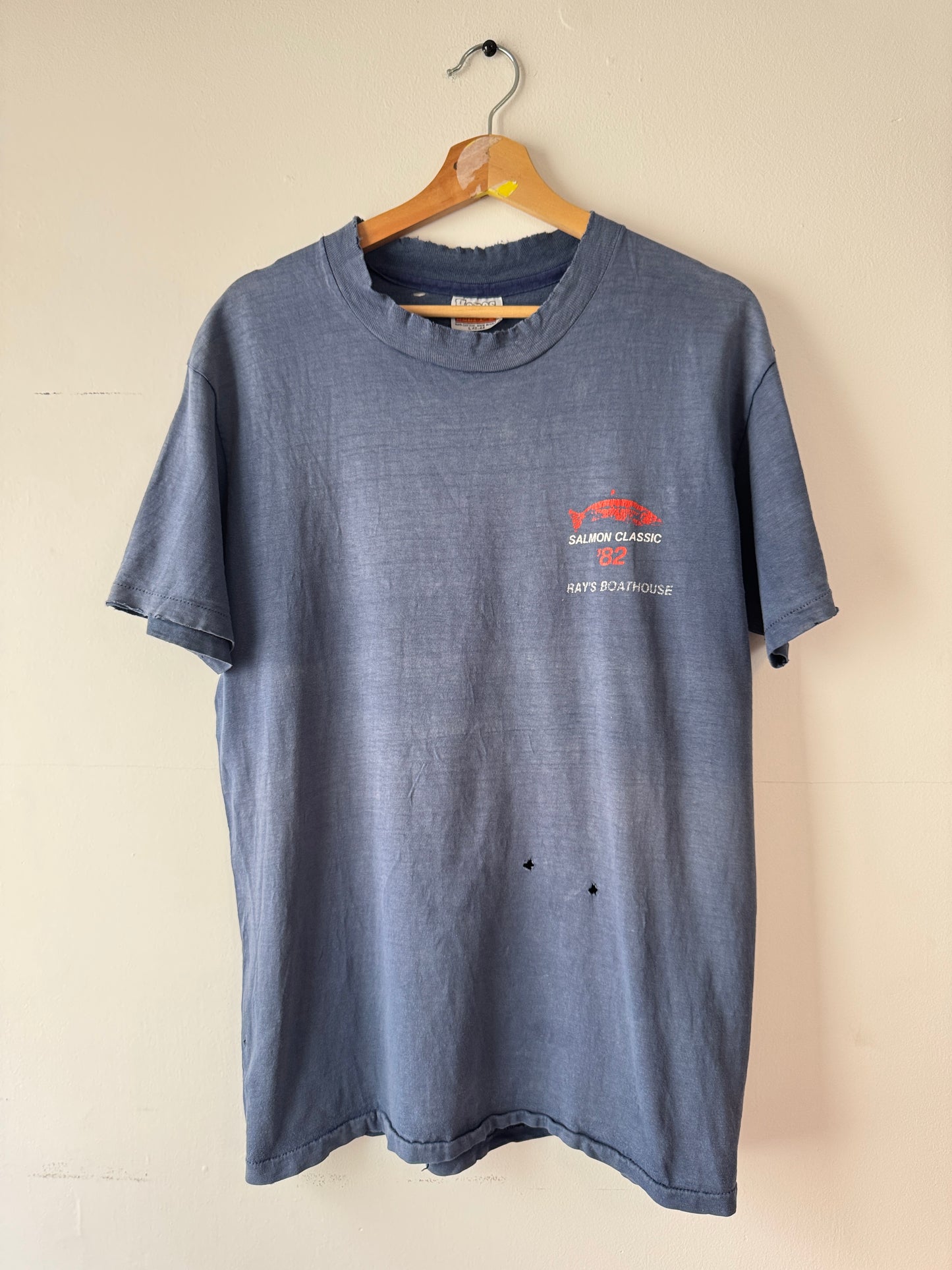 80s Salmon Classic Faded Tee (L)