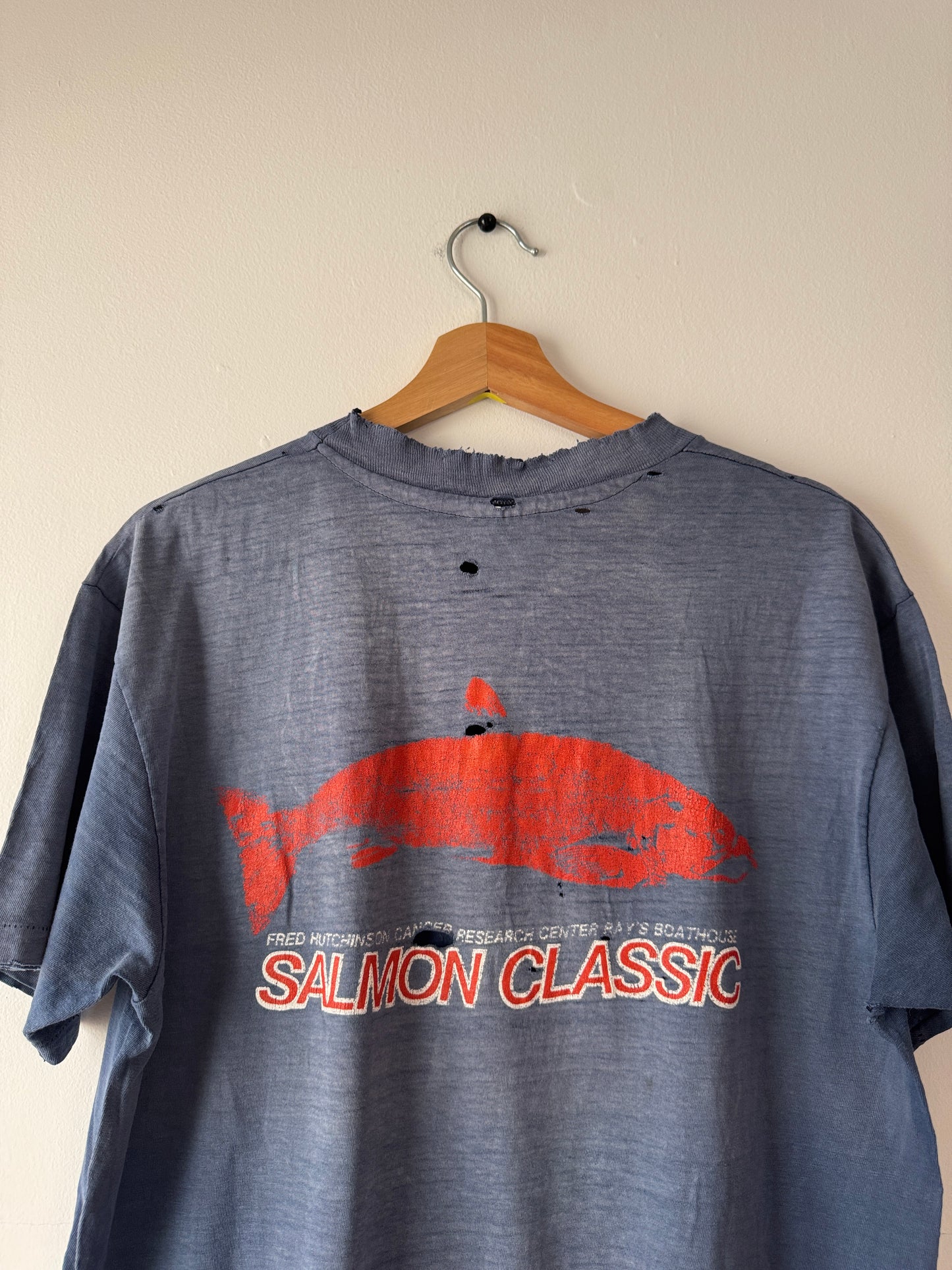 80s Salmon Classic Faded Tee (L)