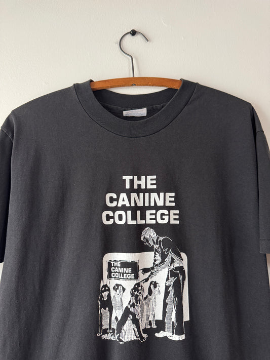 90s Canine College Dog Training Black Tee (L)