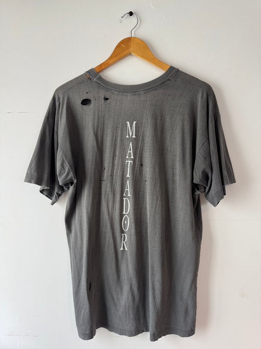 80s/90s Matador Promo Thrashed + Faded Black Tee (L)