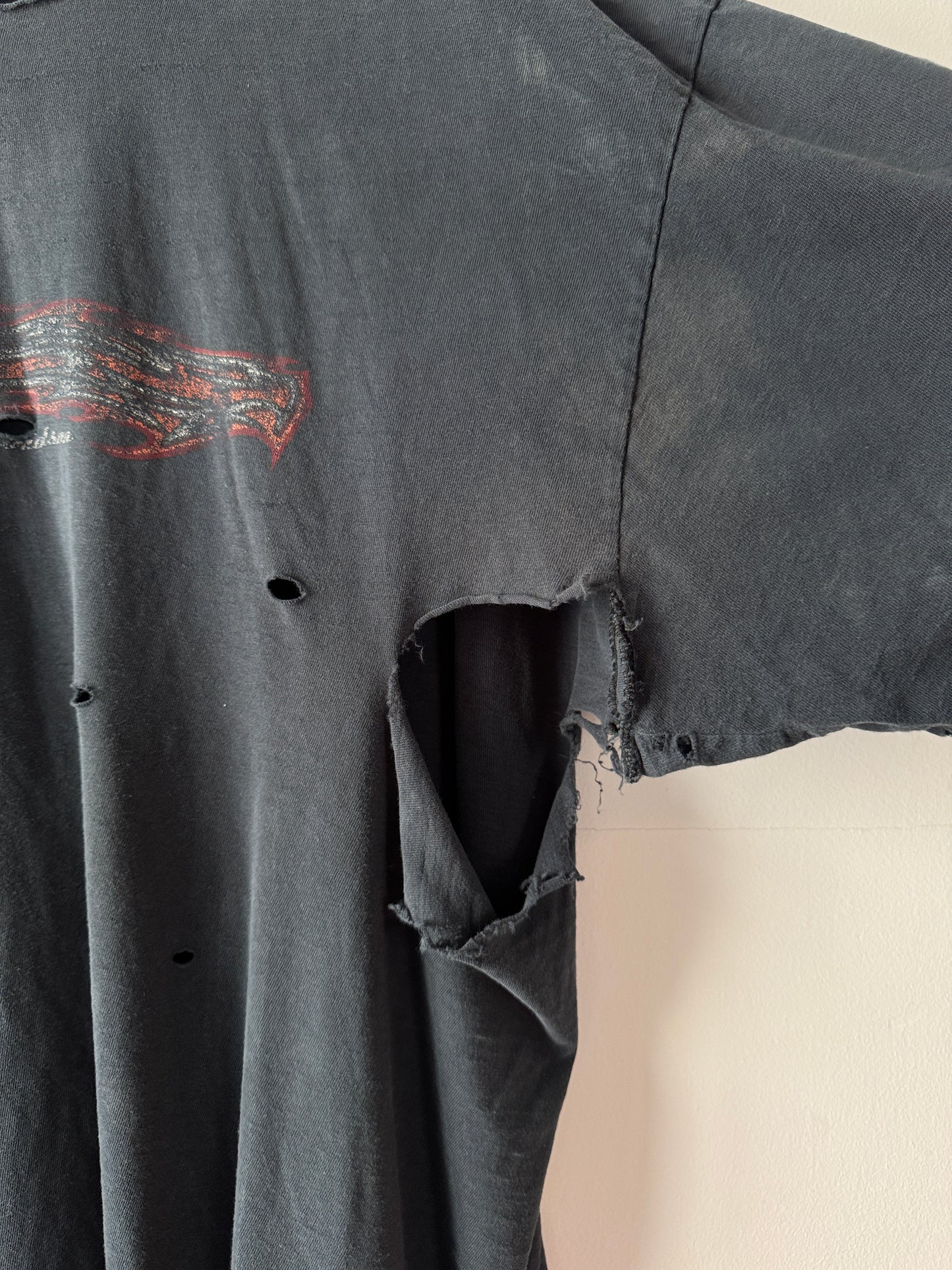 Y2K Thrashed + Faded Harley Davidson Tee (XXL)