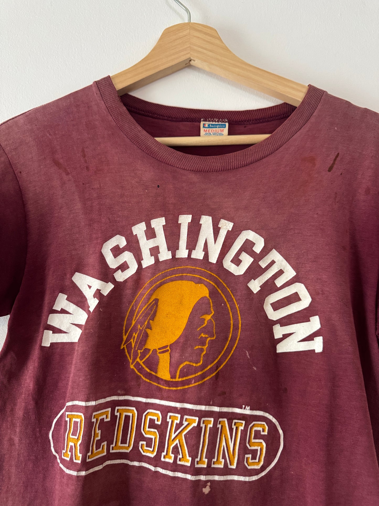 1980s Champion "Washington Redskins" Faded Tee