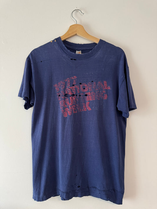 1977 National Running Week Distressed + Faded Tee (L)