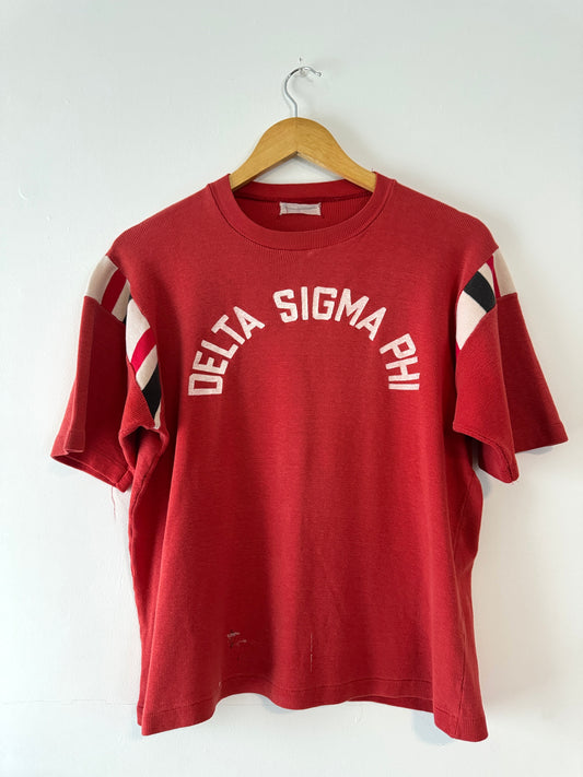 1960s Tri-Color Fraternity Short Sleeve Sweatshirt