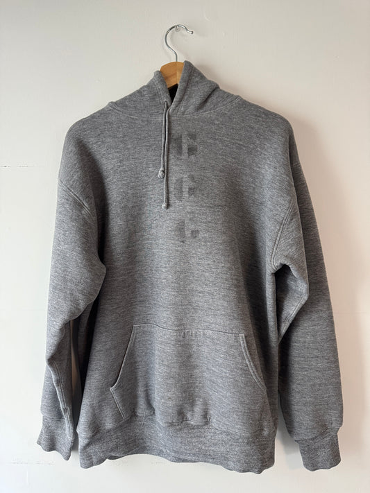 1970s Double Face "GGG" Stencil Gray Hoodie (XL)