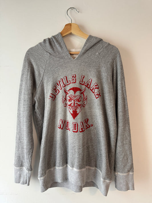 1960s Devil Face Two-tone Double Face Hoodie (L/XL)