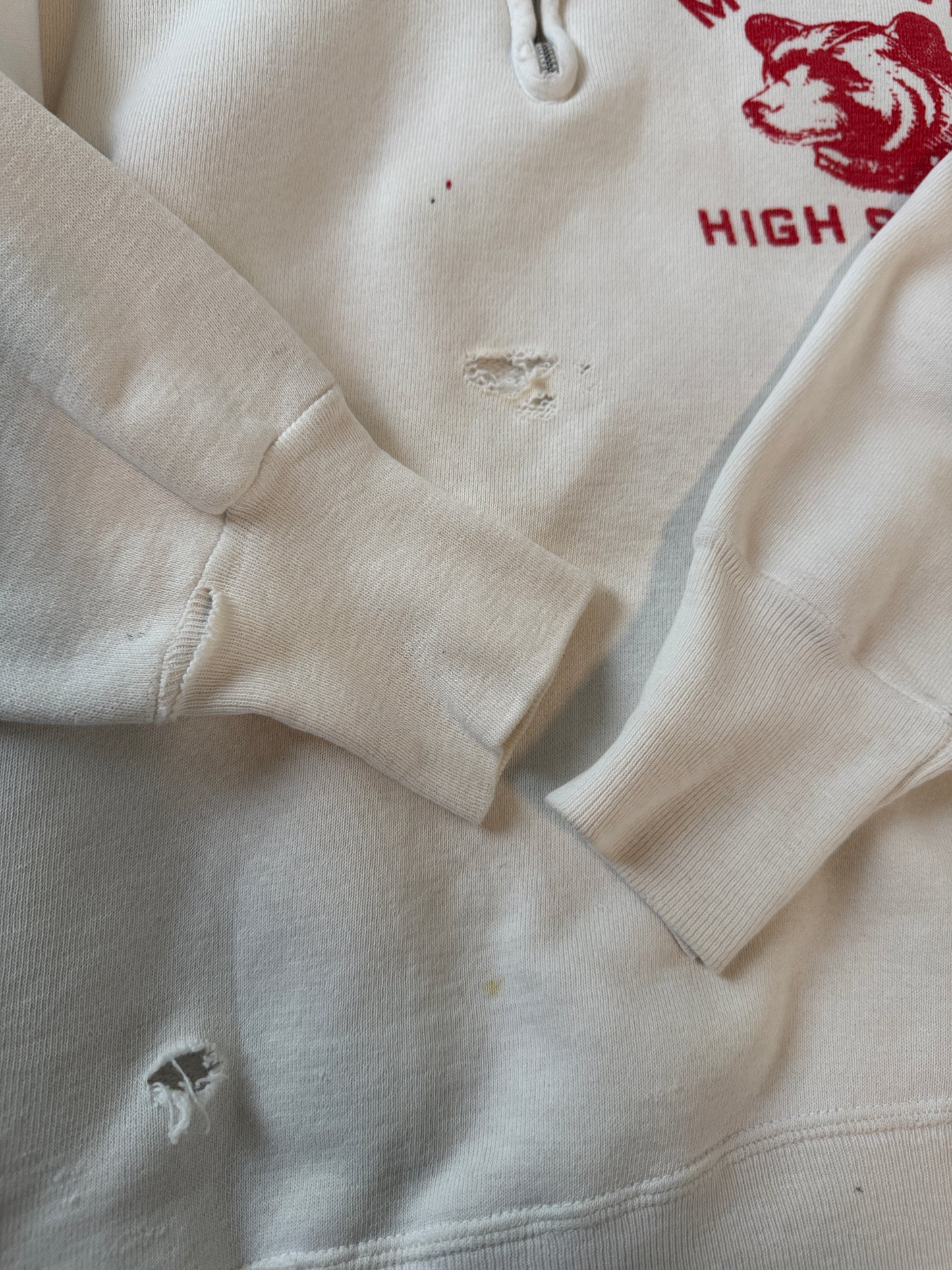 1960s Moscow High School Quarter Zip Sweatshirt (L/XL)