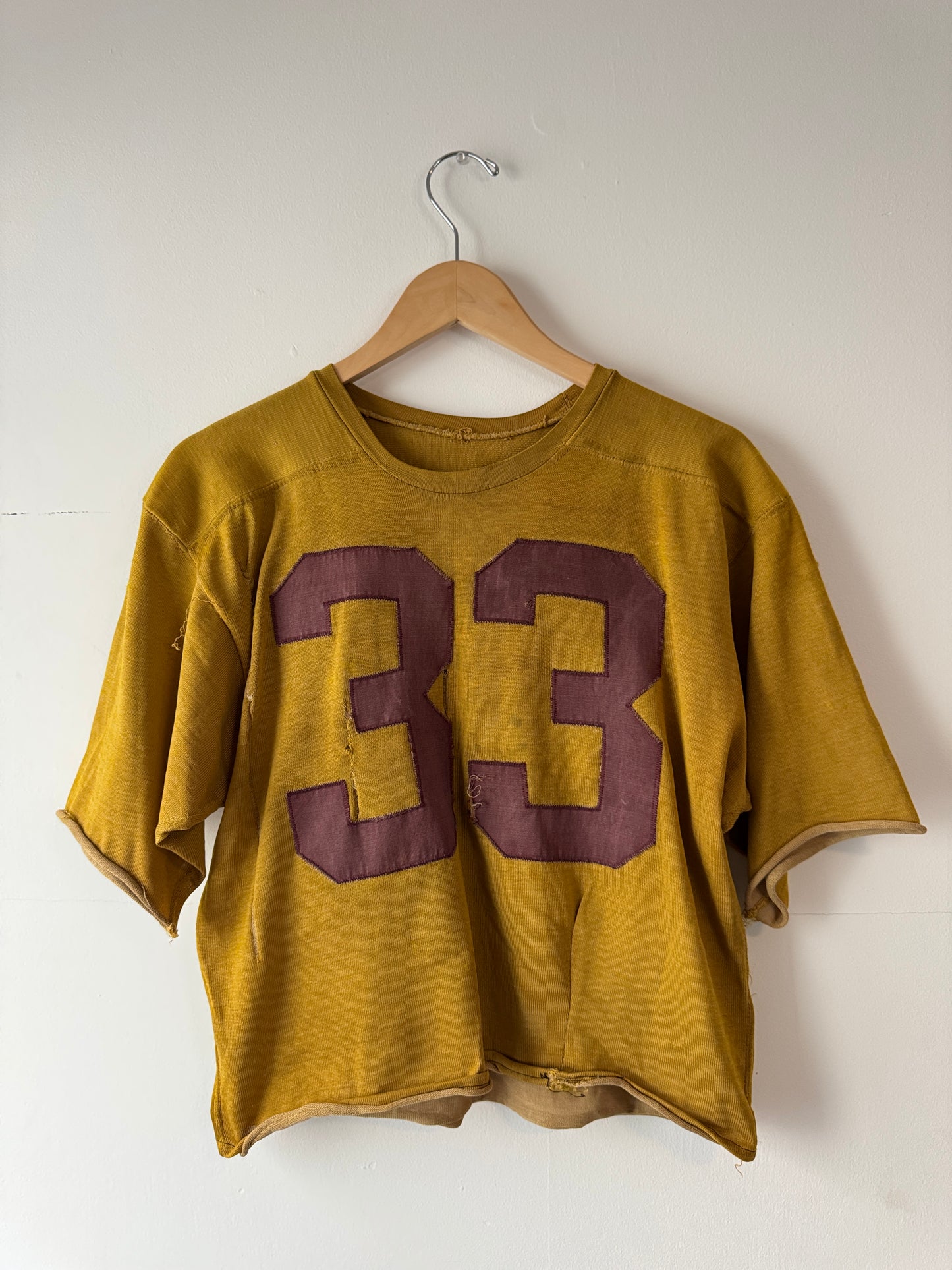 1960s "33" Cropped Football Jersey (L)