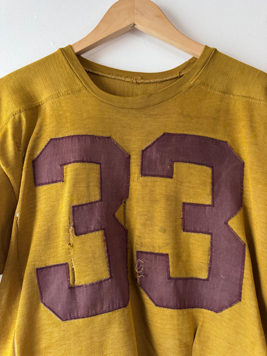 1960s "33" Cropped Football Jersey (L)