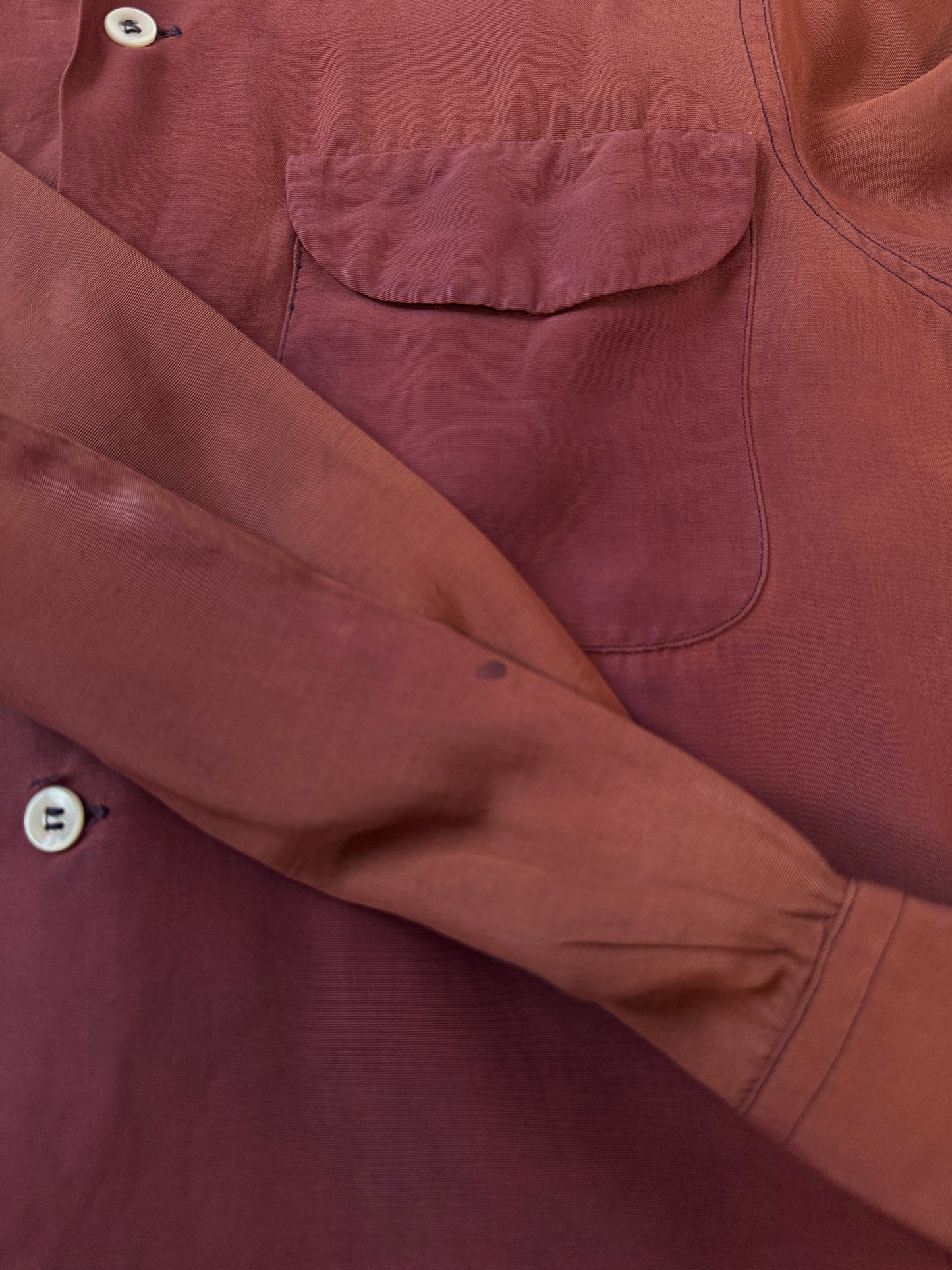1940s/50s Van Heusen Chainstitch "Vanuana" Shirt (M/L)
