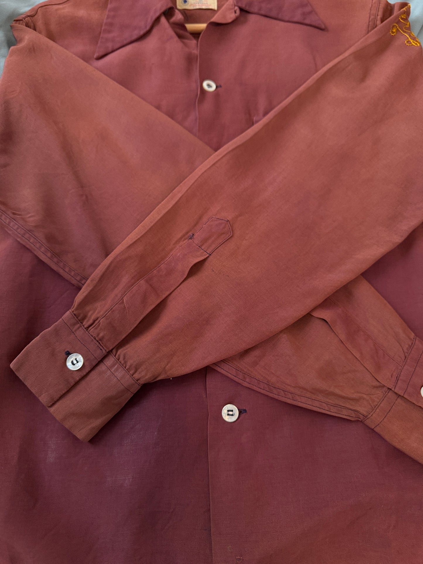 1940s/50s Van Heusen Chainstitch "Vanuana" Shirt (M/L)