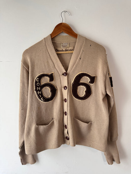 1966 Wool Varsity Cardigan (L)