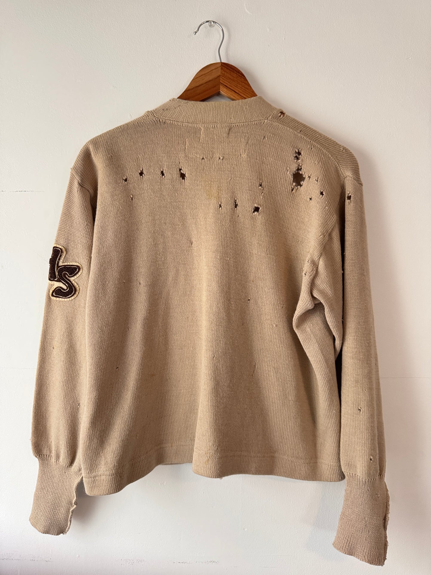 1966 Wool Varsity Cardigan (L)