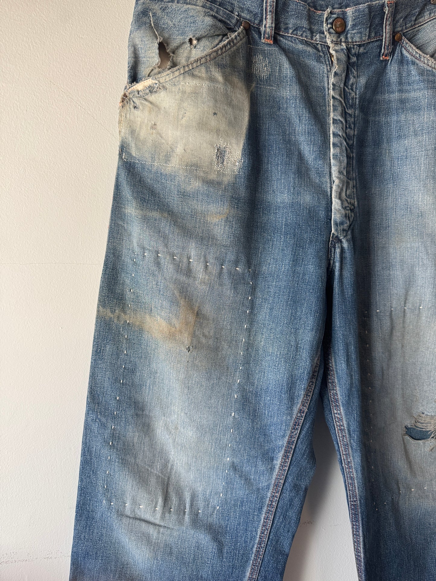 1960s PowrHouse Wide-Leg Carpenter Jeans (33)