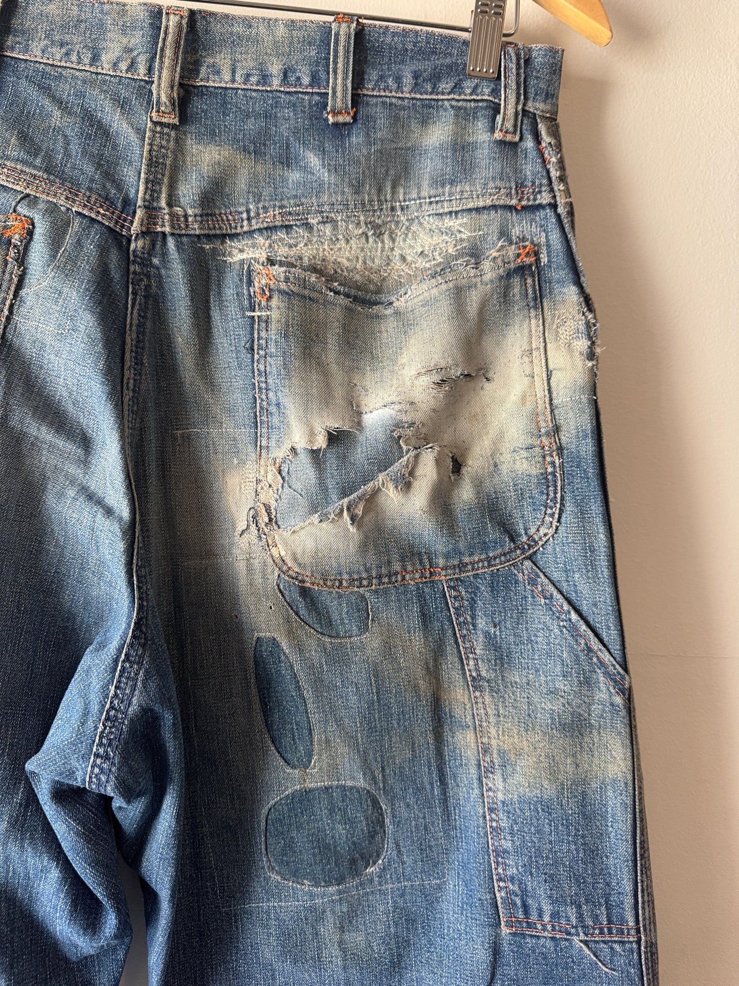 1960s PowrHouse Wide-Leg Carpenter Jeans (33)