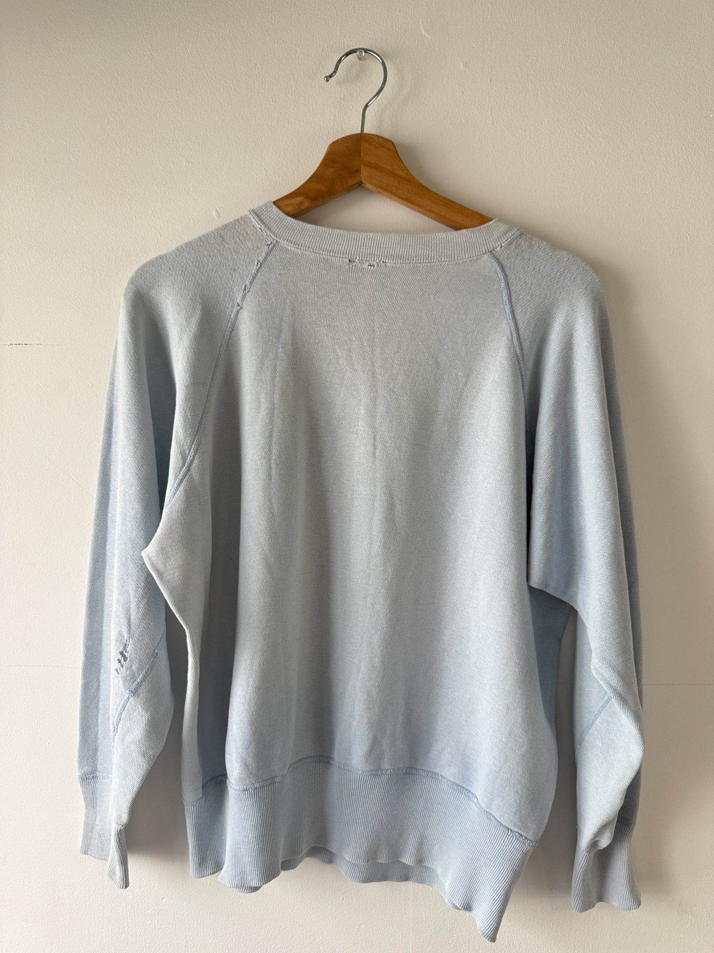 1960s/70s "D Club" Light Blue Sweatshirt (L/XL)