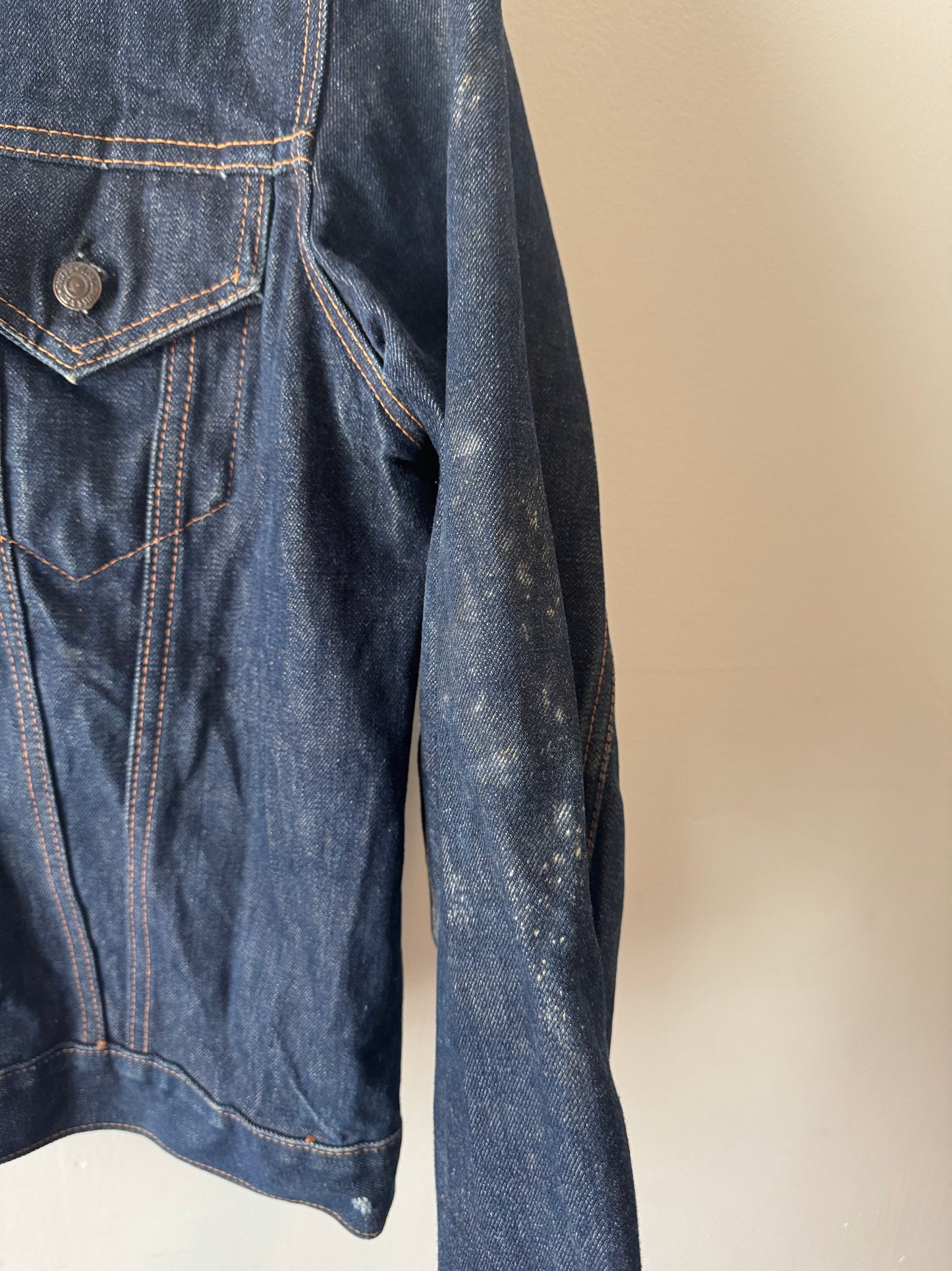 1970s BIG E Levi's Type 3 Dark Denim Jacket (L)