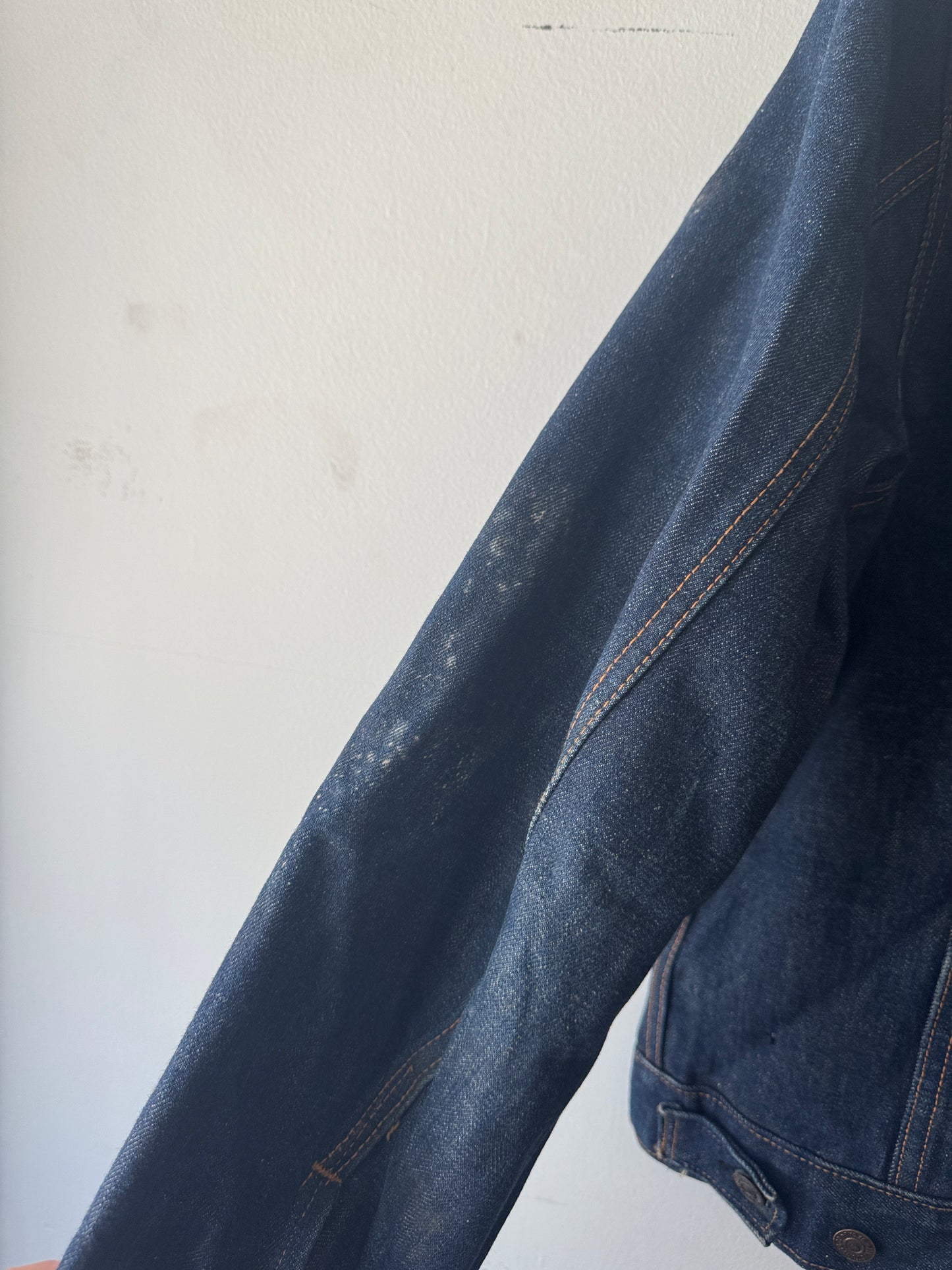 1970s BIG E Levi's Type 3 Dark Denim Jacket (L)
