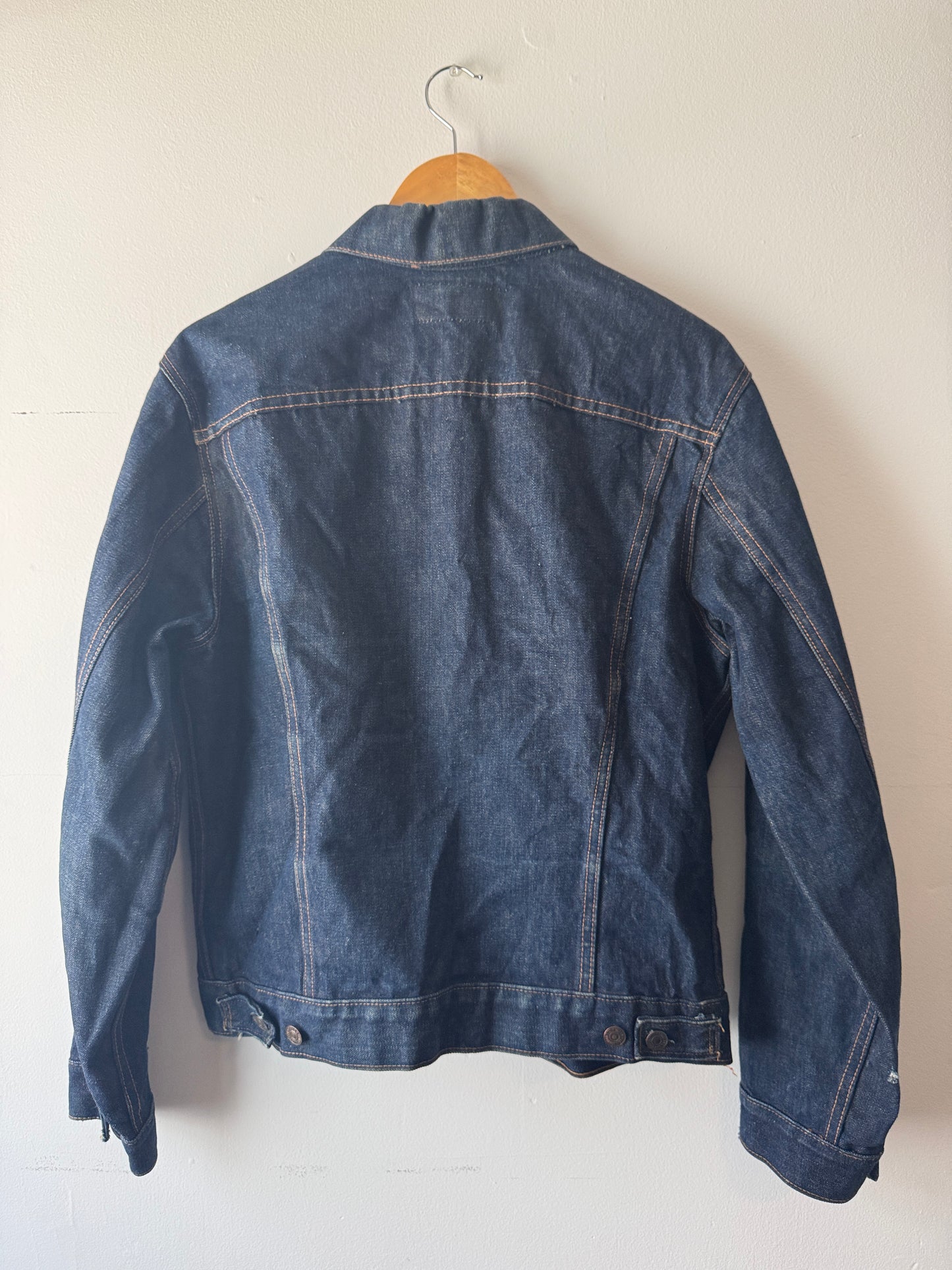 1970s BIG E Levi's Type 3 Dark Denim Jacket (L)