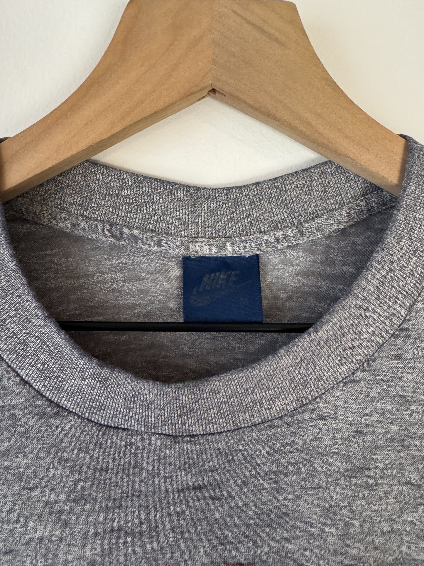 1980s Thrashed Nike Gray Tee (L)