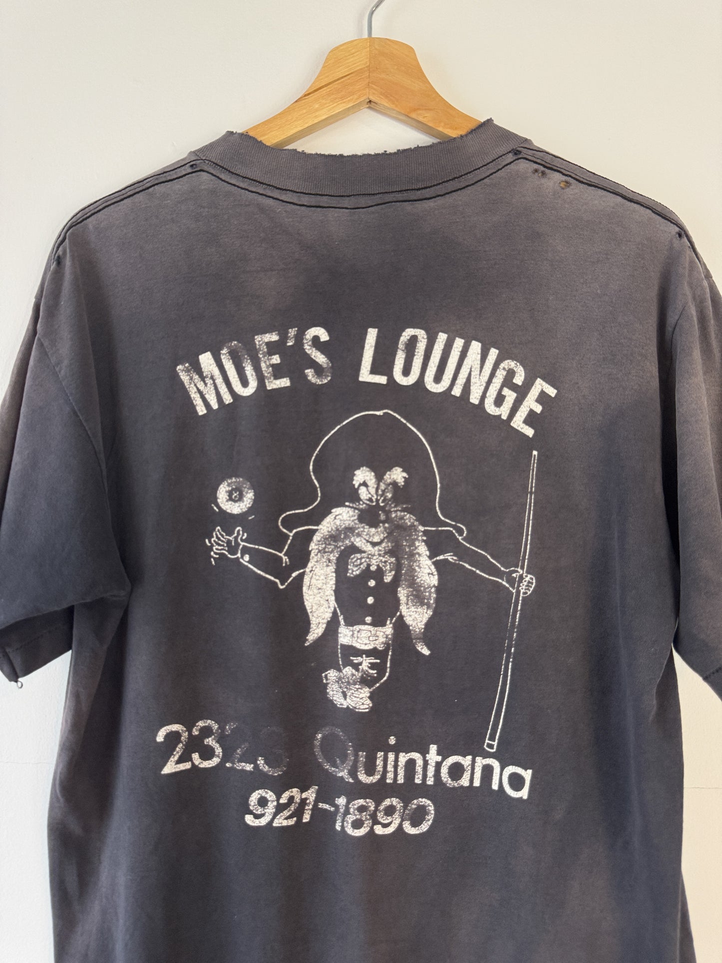 90s Moe's Lounge San Antonio Faded Tee (L)