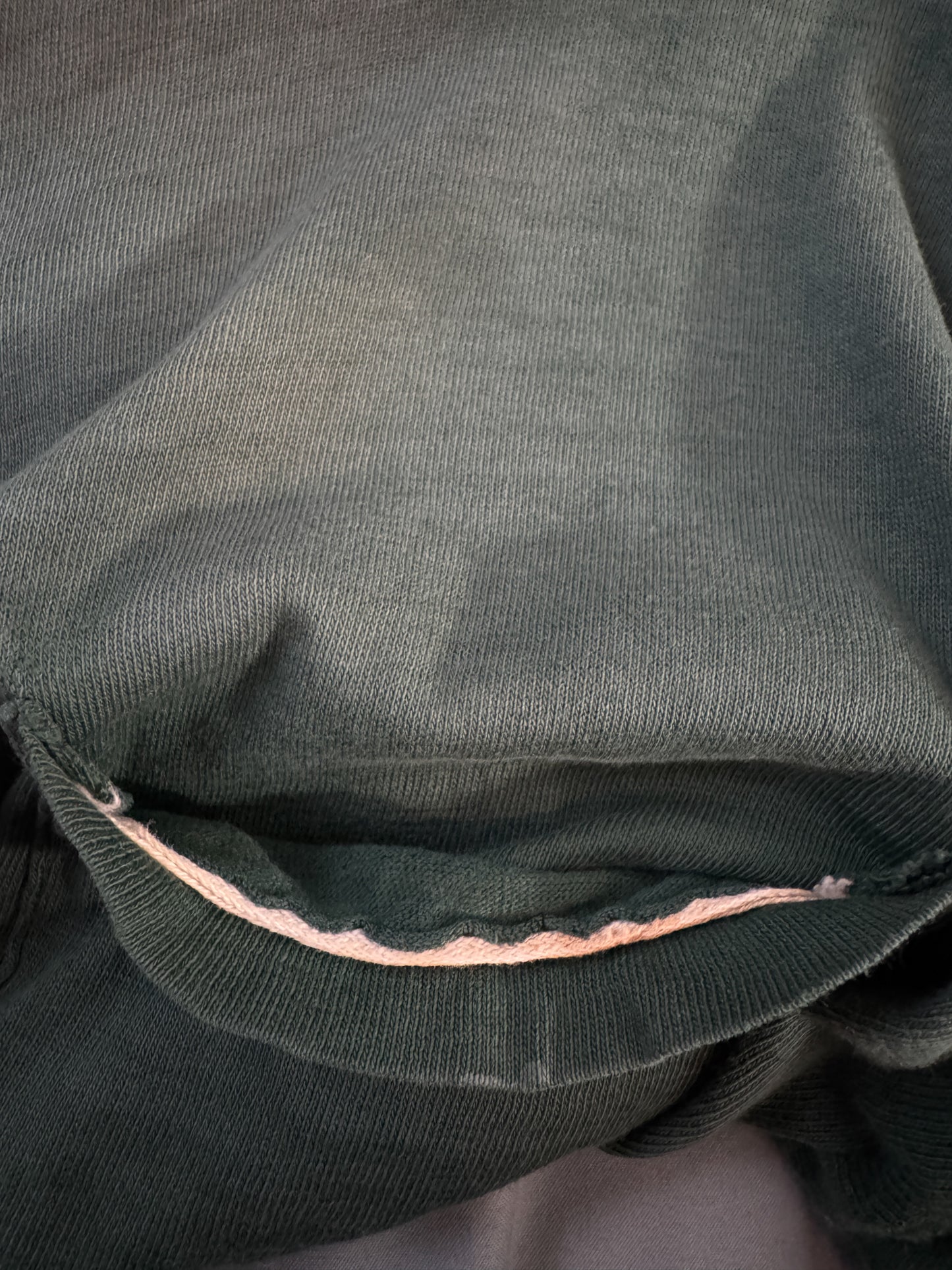 1960s Pennleigh Thrashed + Faded Green Pocket Tee (L)